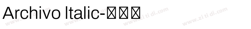 Archivo ltalic字体转换